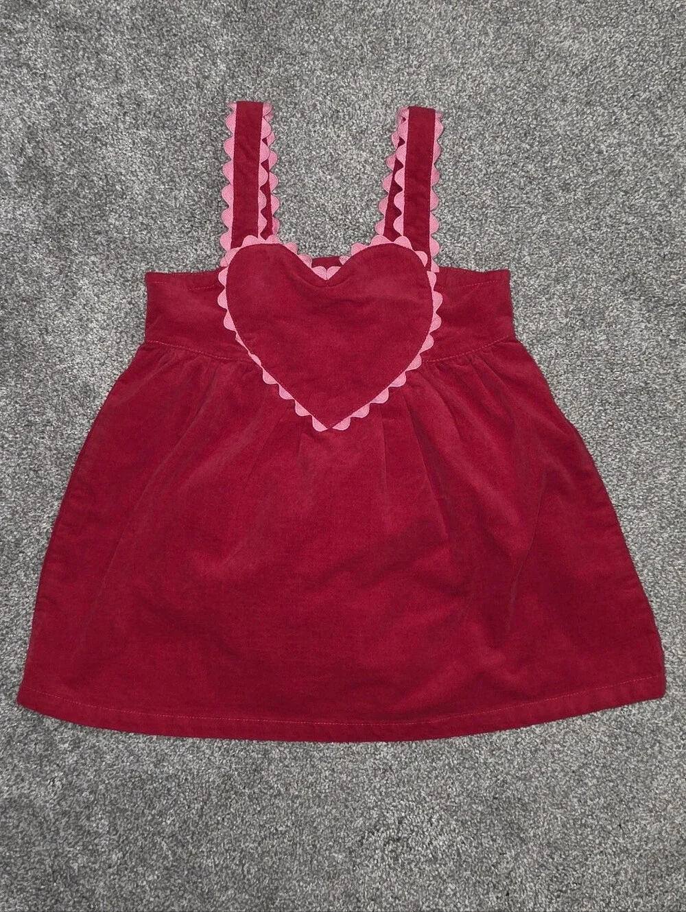 Gymboree Toddler Girl Embroidered Heart Jumper 18-24 Months Red Pink